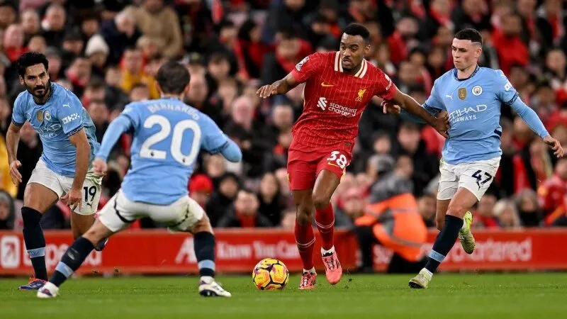 Đội hình Liverpool gặp Man City 01